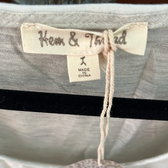 NWT Hem & Thread Women’s Gray, White And Red Dress, Size Large! - Picture 2 of 5